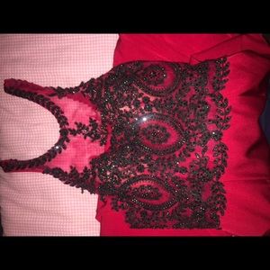 Red prom dress